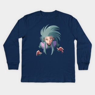 You can't run from me, Tenchi... Kids Long Sleeve T-Shirt